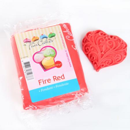 FunCakes Fondant Fire Red -250g-