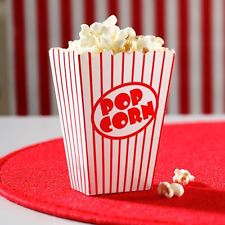 Klein Popcorn Box, klein, rot und weiss,  8 St