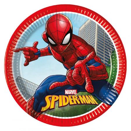 8 Teller 23 cm Spiderman FSC