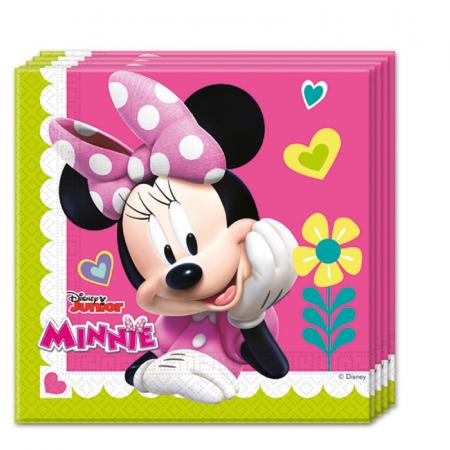 20 Servietten Minnie Mouse Papier, 33 x 33 cm