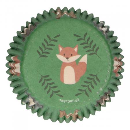FUNCAKES BAKING CUPS -FOREST ANIMALS    Waldtiere - PK/48
