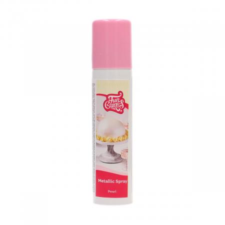 FUNCAKES FUNCOLOURS LUSTRE SPRAY -PEARL WEISS- 100ML