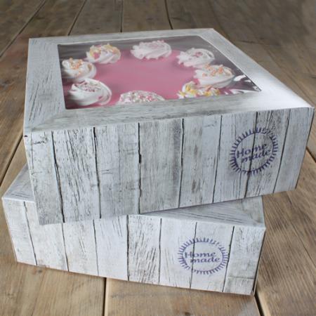 FunCakes Cake Box -Pure 26x26x12cm-, 2 stück
