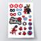 Ladybug Zucker Stickers, ein A4-Blatt in Zucker, zum Schneiden
