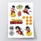 Dragon Ball Zucker Stickers, ein A4-Blatt in Zucker, zum Schneiden