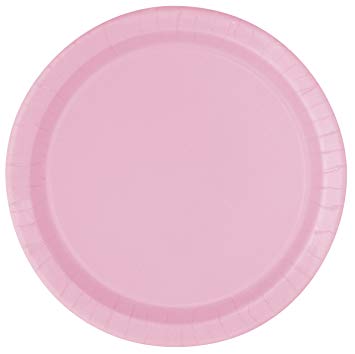 16 Plates 23 cm lovely Pink , carton