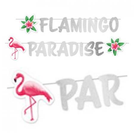 Garland 180 x 15 cm flamingo paradise