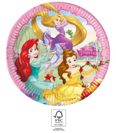 8 Plates Disney Princess 23 cm in FSC
