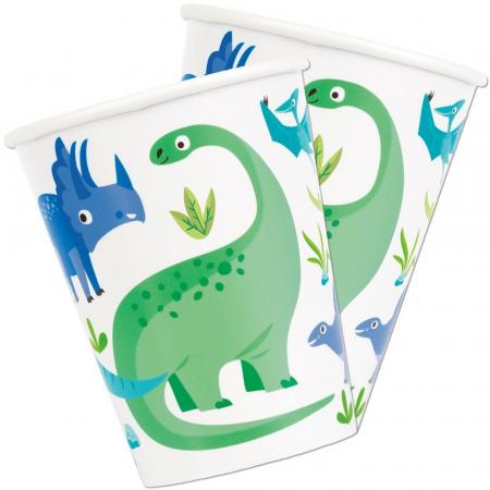 8 paper cup, DINO Party, 250 ml