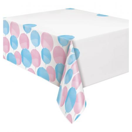 Tablecover baby Shower Gender Reveal, 137 x 213 cm