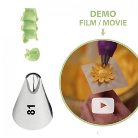 Wilton Decorating Tip #081 Specialty Tip Carded..... with demo movie