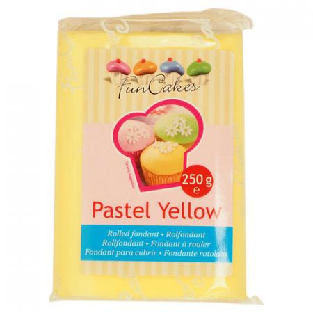 FunCakes Fondant Pastel Yellow-250g-
