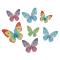 Edible Wafer Paper Butterfly -assorted- pcs/87  pces, 3 to 6 cm