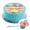Sugar discs, 20 cm, Pinapple and Friends,+ 4 mini disc 5cm for cupcake or deco