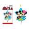 Candle  Mickey & Minnie 2 d, 7.5 cm