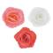 36 ROSE, RED & WHITE ASSORTED WAFER ROSES 4,5 CM