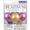 6 Ballons Platinium, 28 cm Pink, Purple, Gold