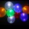 5 Ballons LED ass. STAR pink, turquoise, violet avec motif étoiles 15 heures LED lumière