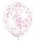 6 balloons Confetti  30 cm pink  Confetti