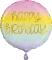 Foil Balloon 46 cm, Happy Birthday pastel