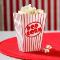 Small Popcorn Box small red and white   8 pces