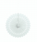 white CIRCLE FAN DECORATIONS - Tissue Paper, 40 cm