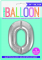 Foil Balloon, 86 cm, number 0 / SILVER