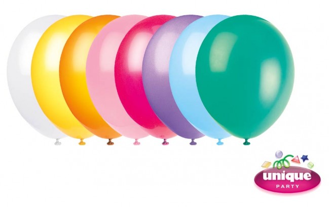 10 Luftballons, Assortiet farben, Standard, 30 cm