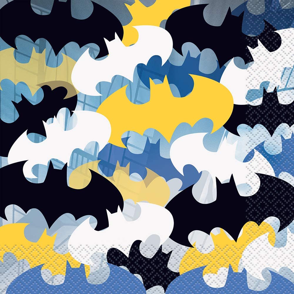 16 serviettes  Batman, papier, 33 x 33 cm