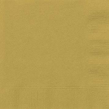 20 Napkins paper, GOLD33 x 33  cm
