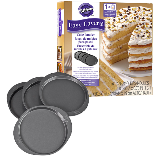 Wilton Cake Pan Easy Layers -20cm- Set/4 moules