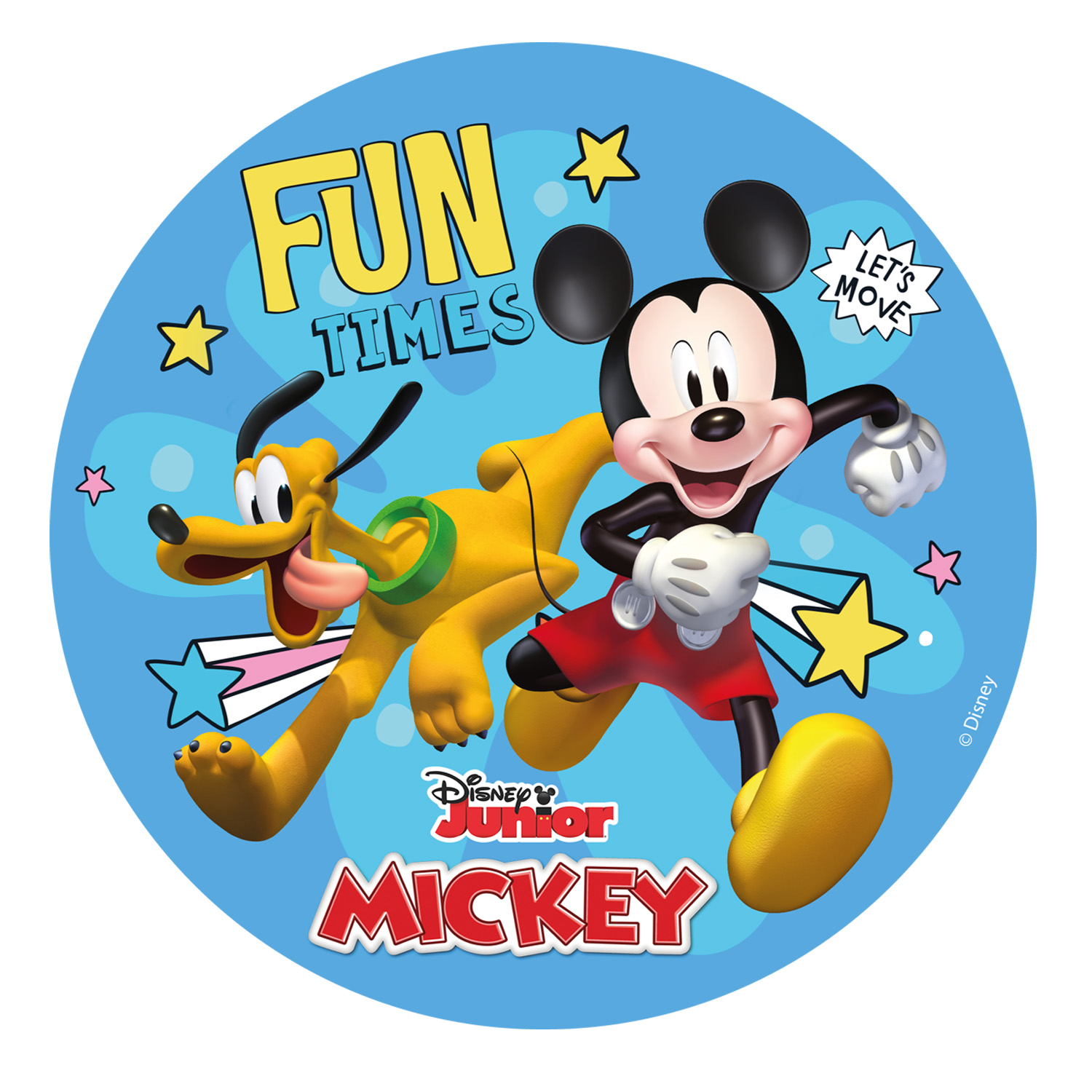 Decoration discs, 15,5 cm, Mickey, sugarfree