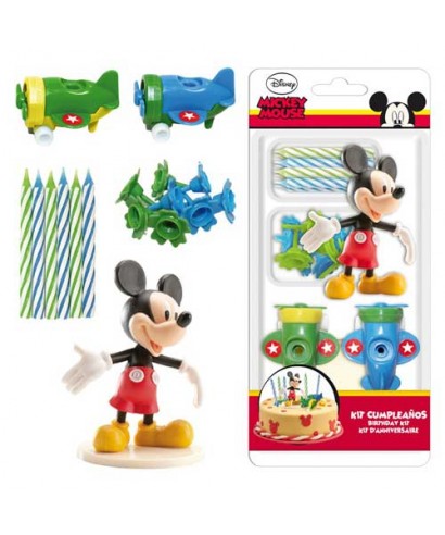 PVC Cake decorating kit Mickey with candles