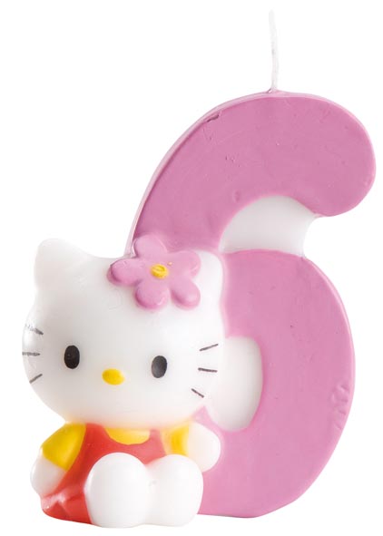 Candle Hello Kitty No 6.  7 cm