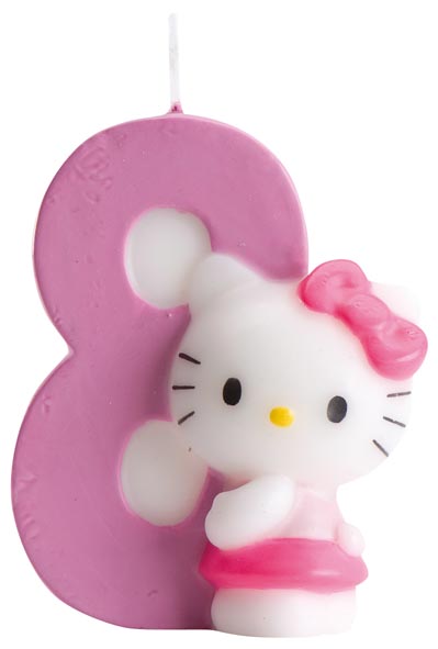 Kerze Hello Kitty No 8.  7 cm