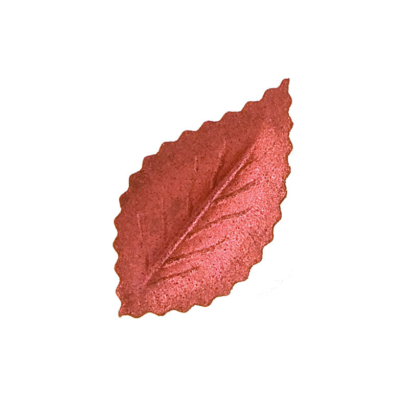 400 METALIZED RED WAFER LEAVES 4,2 CM