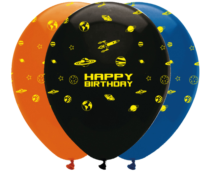 6 ballons en latex 30 cm -  Espace