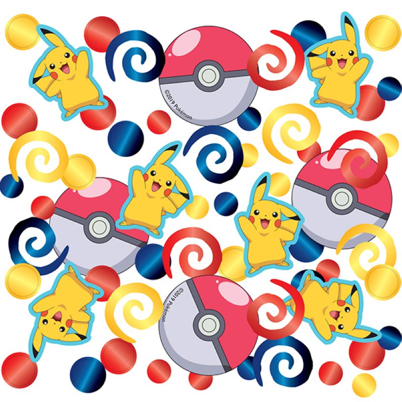 Décoration confetti Pokemon, en sachet, 14 g