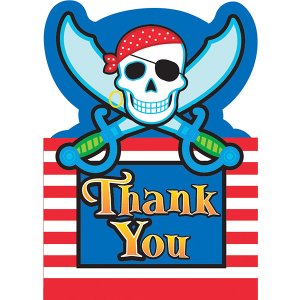 8 Thank You Pirates Cards