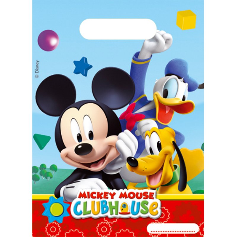 6 plastic bag Mickey Mouse