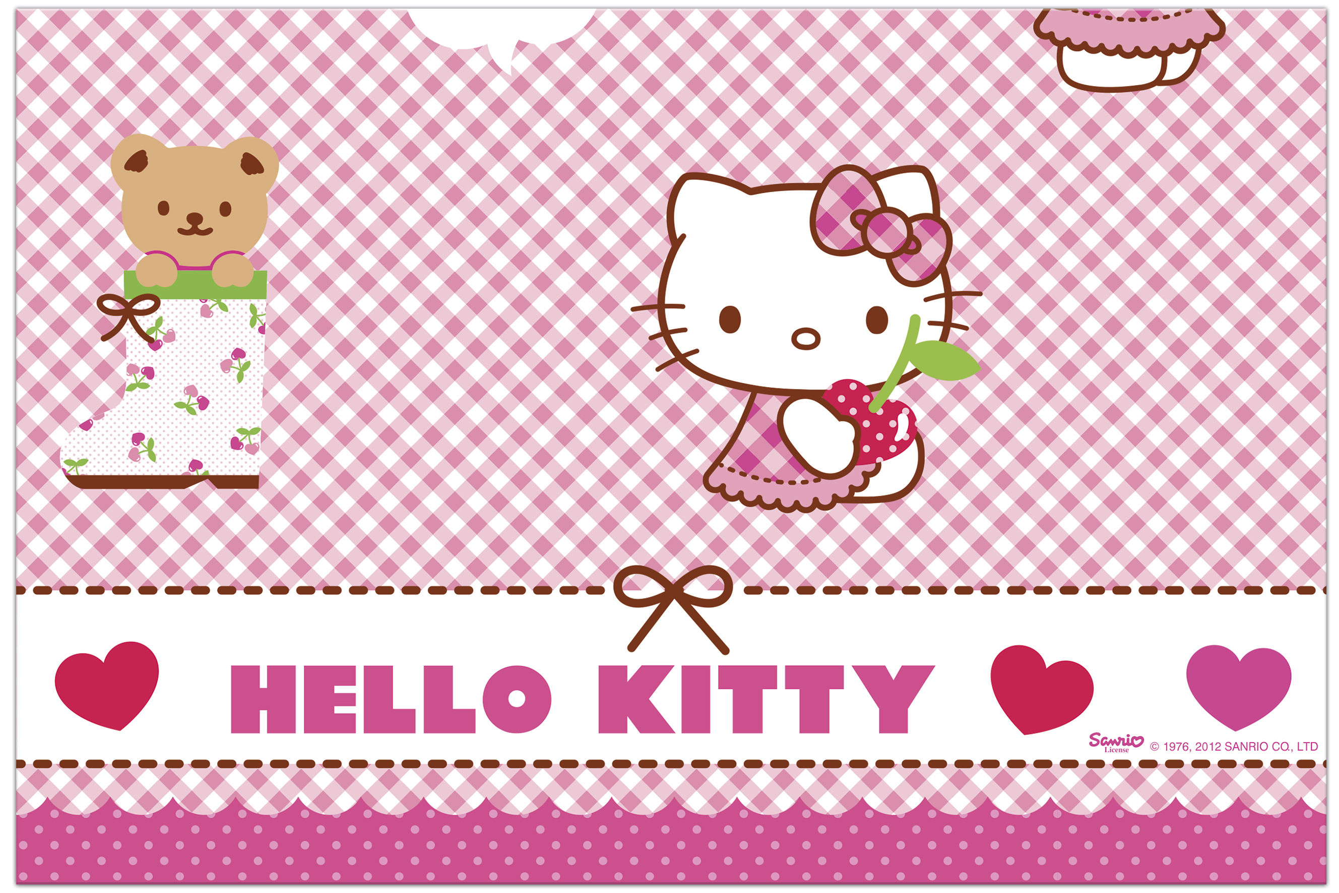 Plastic table cloth, Hello Kitty 120 x 180 cm