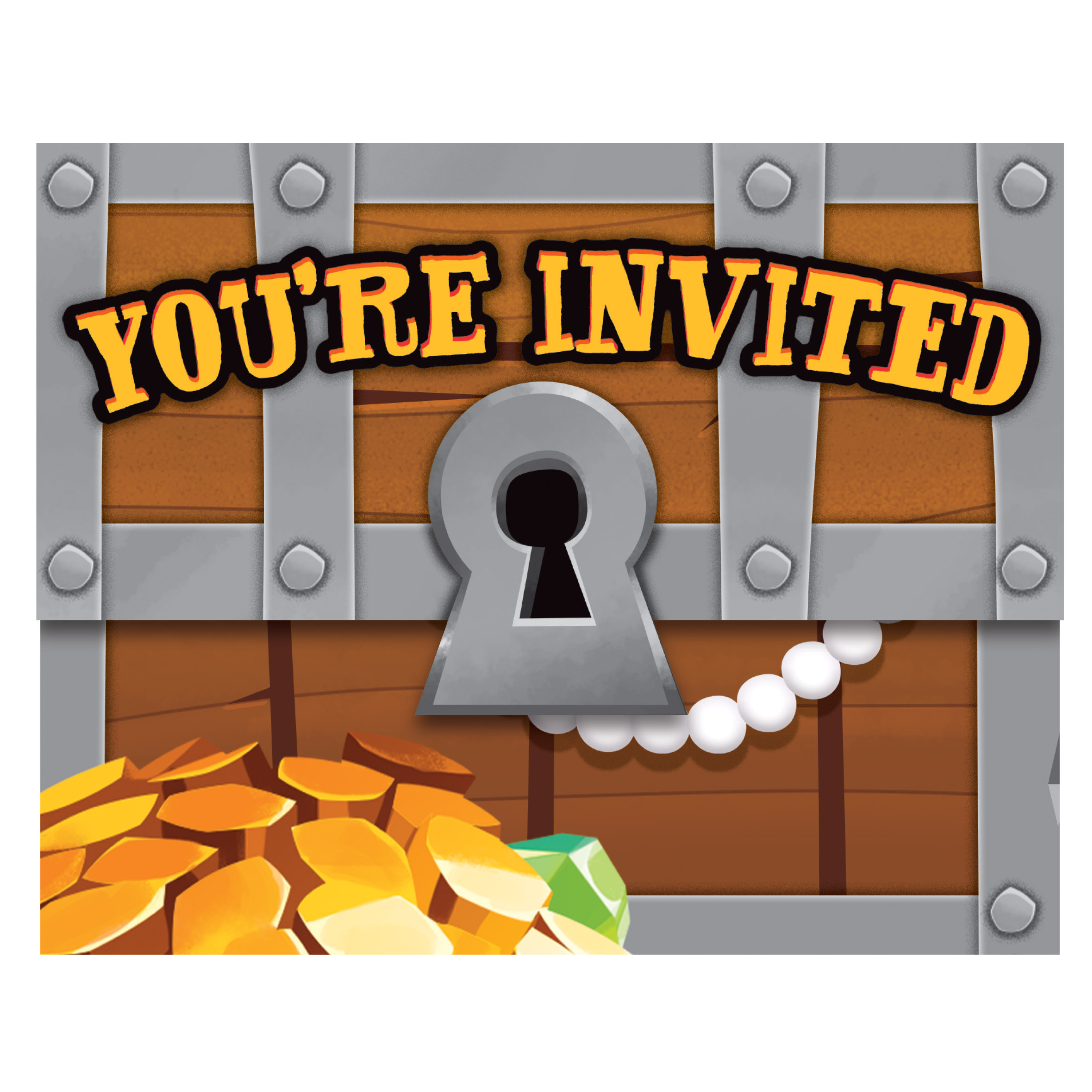 8 Invitations for Pary Pirate