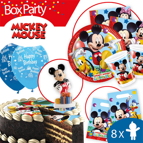 BOX Party Mickey set complet pour 8, avec 5 % de remise