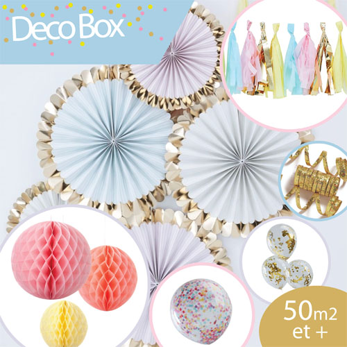 DECO BOX, pour décorer 50 m2 et plus,  Pastel OR, avec 7% de remise