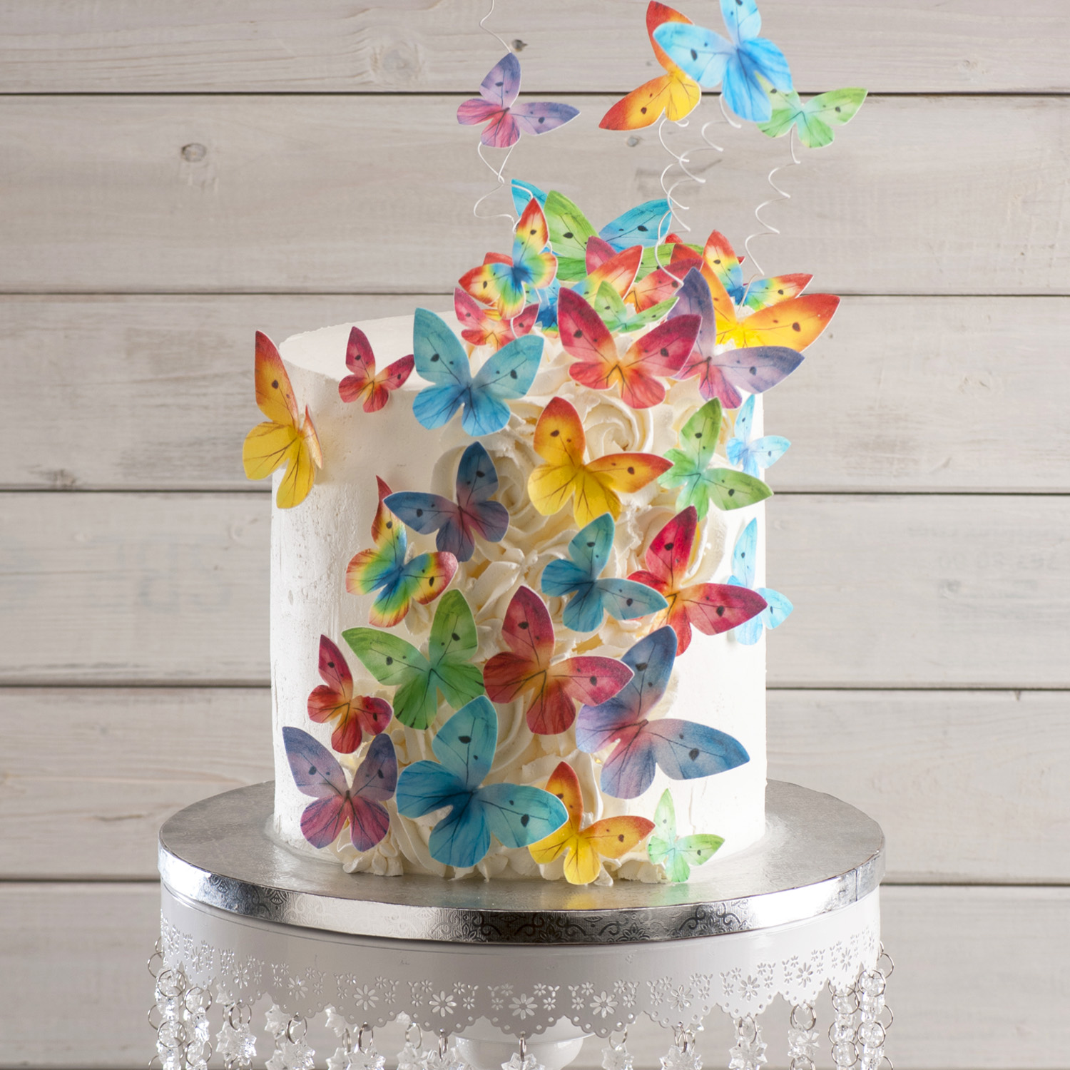 Edible Wafer Paper Butterfly -assorted- pcs/87  pces, 3 to 6 cm