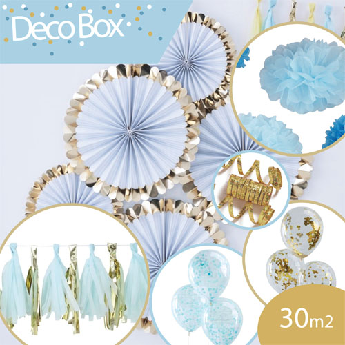 DECO BOX, um bis zu 30m2 zu dekorieren, Blauund Gold , mit 5% Rabatt