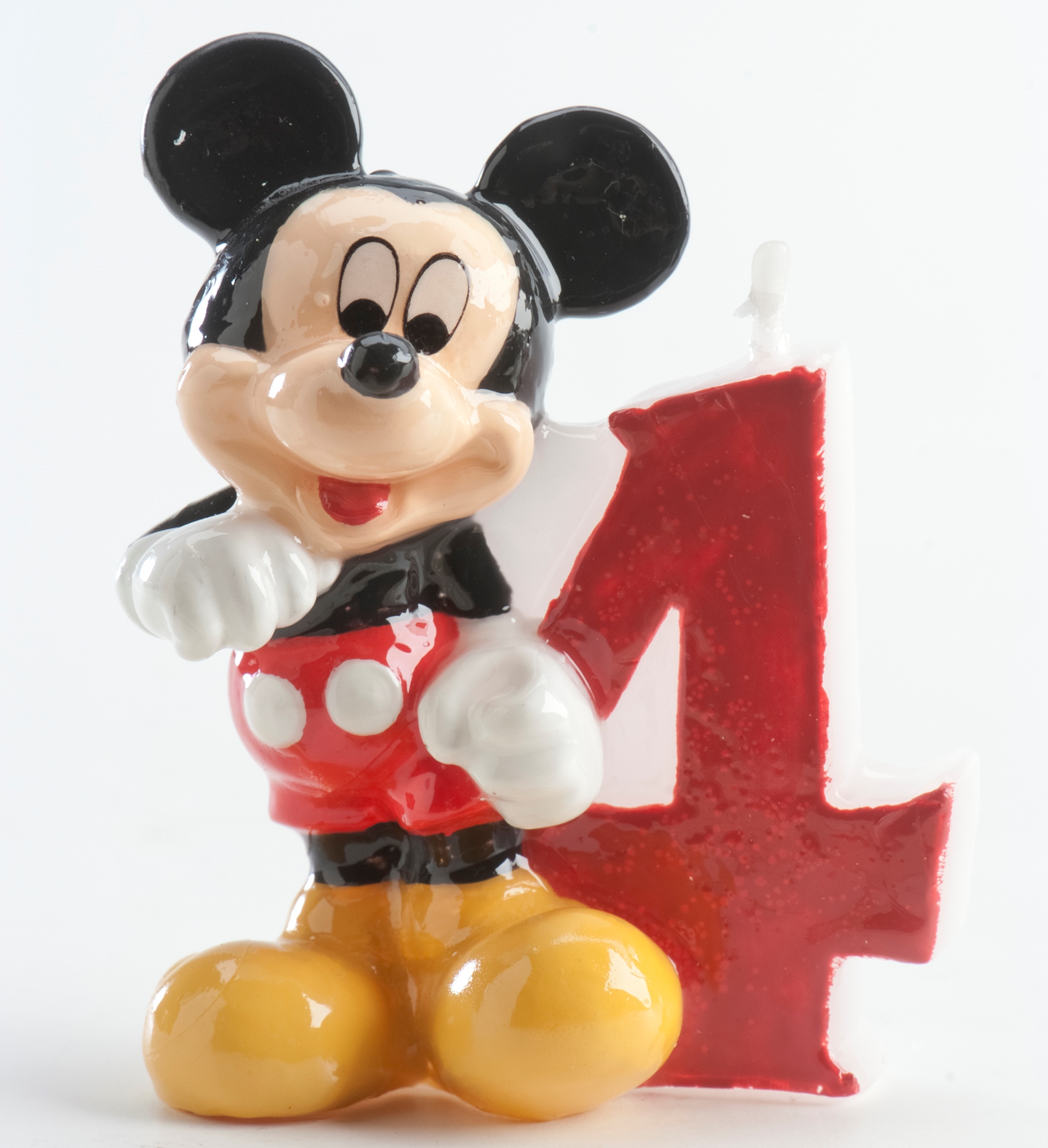 Candle Mickey No 4.  6,5 cm