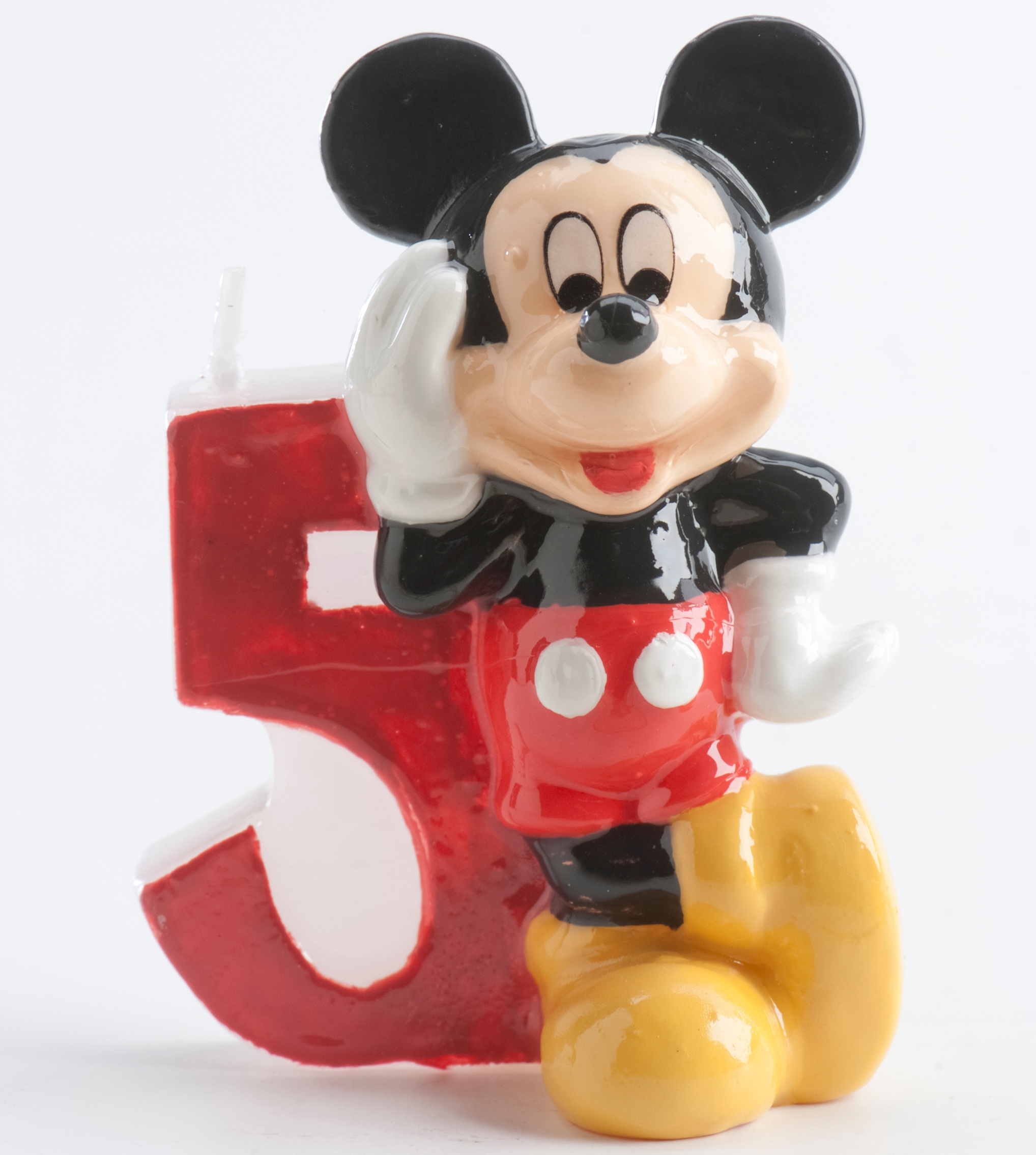 Bougie chiffre Mickey No 5.  6,5 cm