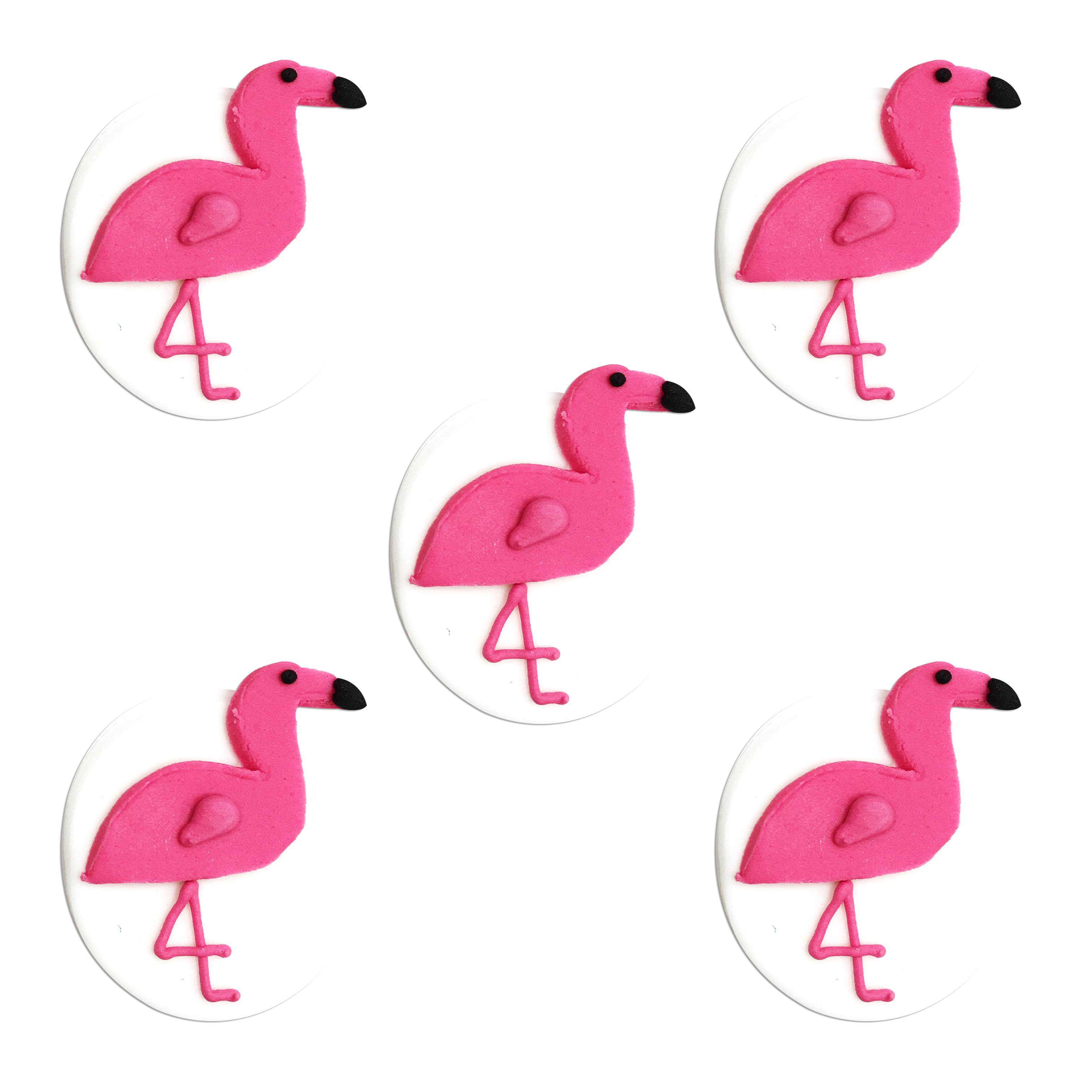 Flamingo Sugar Topers, 5 x , 4,5 cm