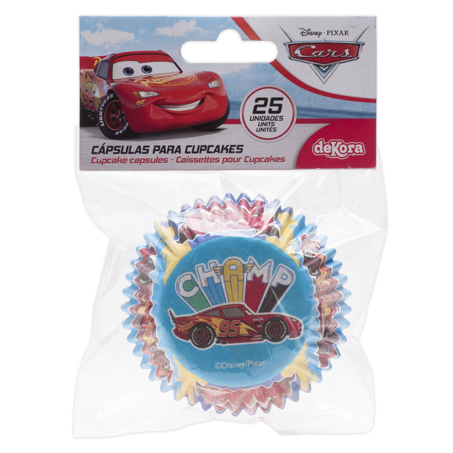 Capsules cupcake Cars 25 x